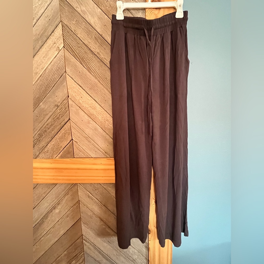 Charcoal Grey Wide-Leg Pants